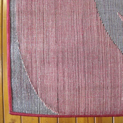 Ruby floral Red Hallway Runner Saray Rugs