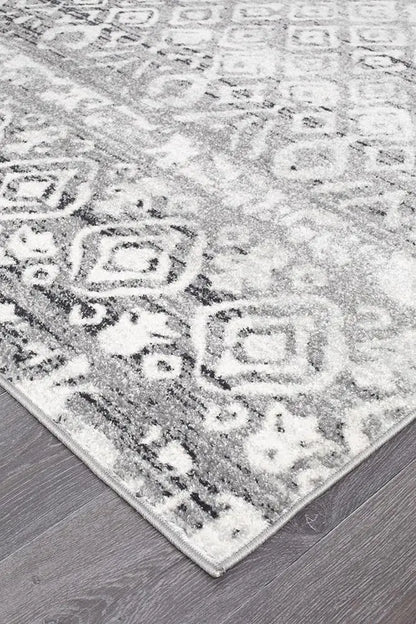 Sahra 451 Dark Grey Hallway Runner Unitex