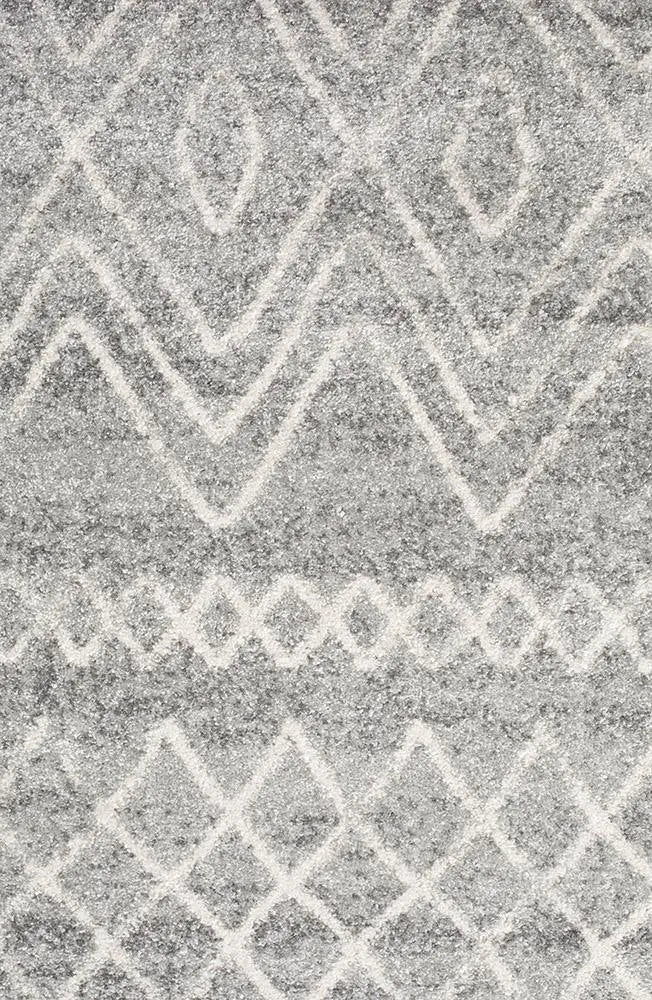 Sahra 453 Grey Round Rugs Unitex