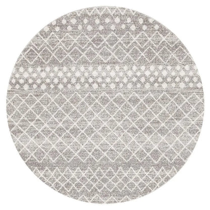 Sahra 454 Silver Round Rugs Unitex