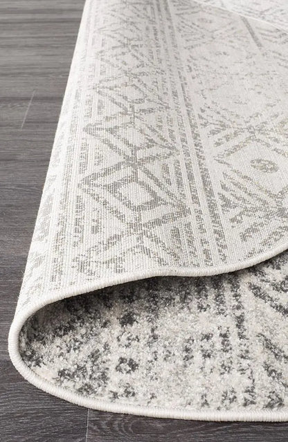 Sahra 456 Grey Round Rugs Unitex