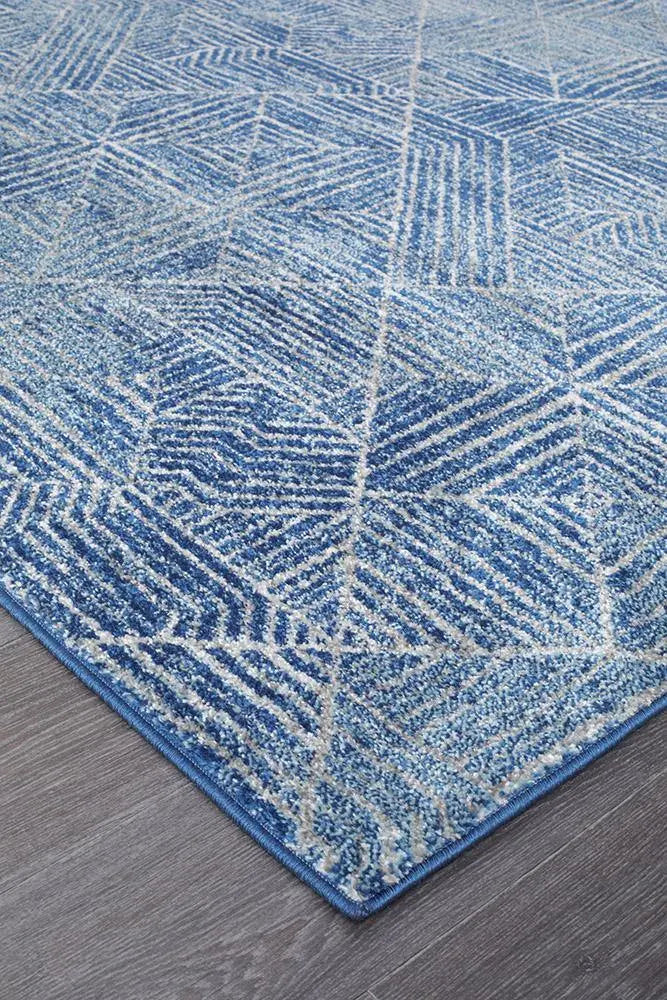 Sahra 457 Navy Hallway Runner Unitex