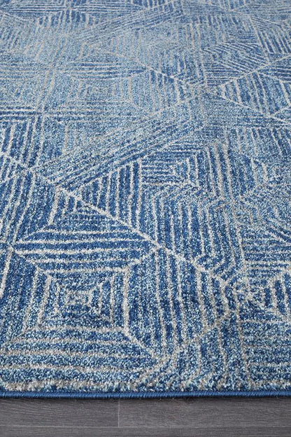 Sahra 457 Navy Hallway Runner Unitex