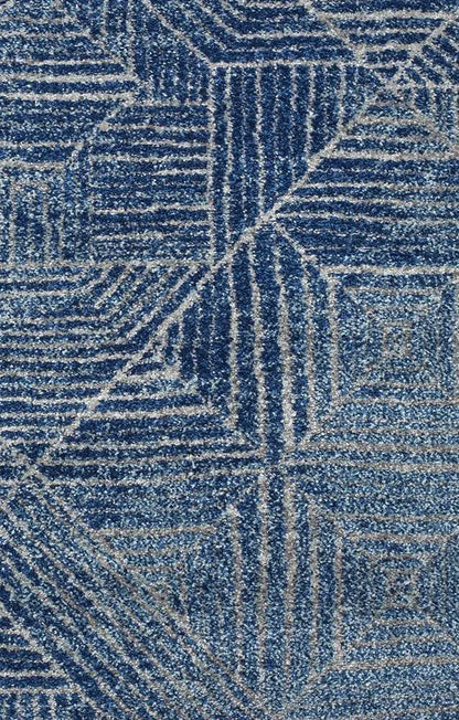 Sahra 457 Navy Hallway Runner Unitex