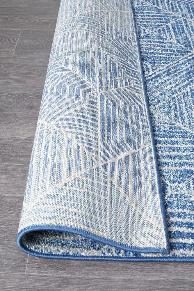Sahra 457 Navy Hallway Runner Unitex