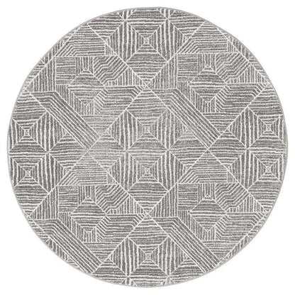 Sahra 457 Silver Round Rugs Unitex