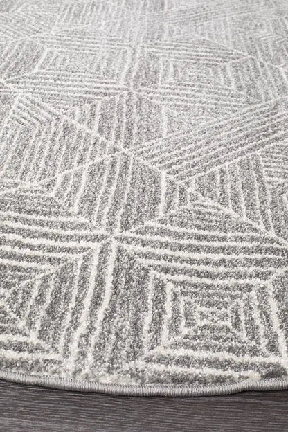 Sahra 457 Silver Round Rugs Unitex