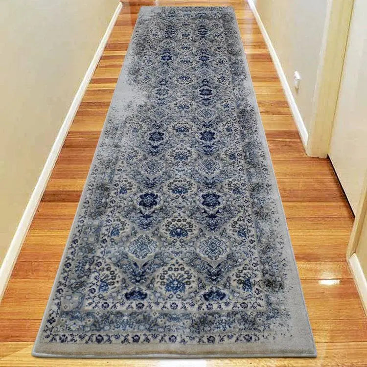 Serena 100 grey Hallway Runner Saray Rugs