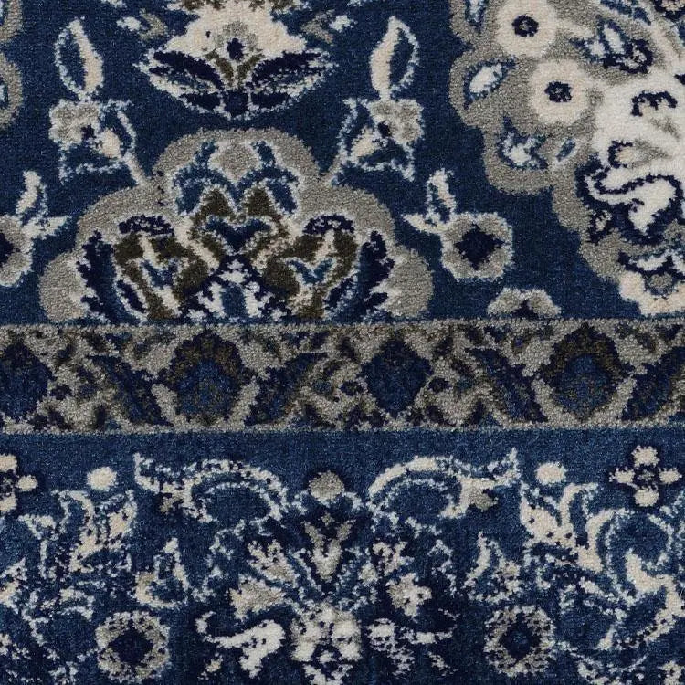 Serena 100 navy Hallway Runner Saray Rugs