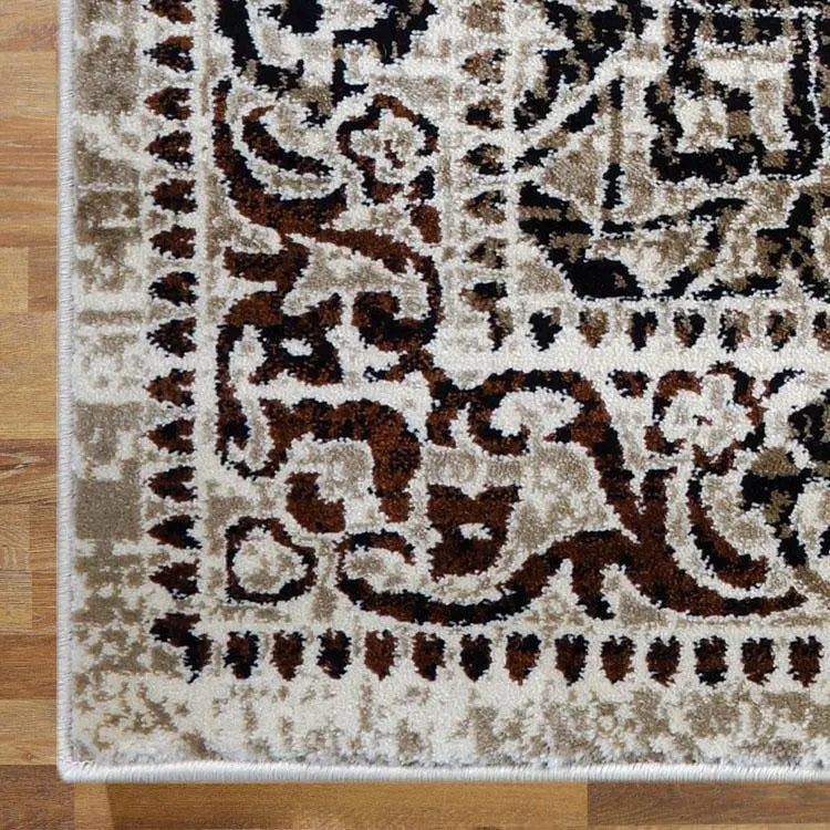 Serena 892 Beige Round Rugs Saray Rugs
