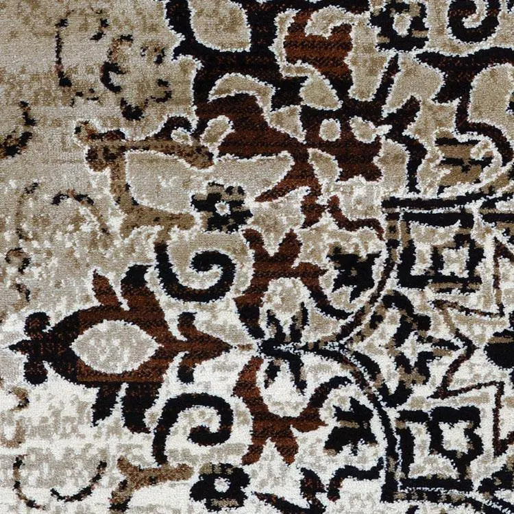 Serena 892 Beige Round Rugs Saray Rugs