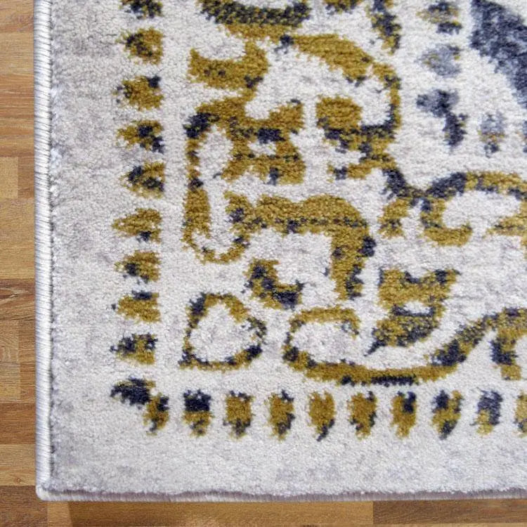 Serena 892 Gold Round Rugs Saray Rugs