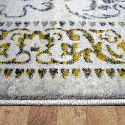 Serena 892 Gold Round Rugs Saray Rugs