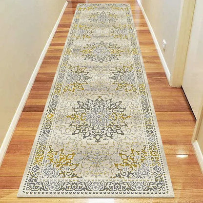 Serena 892 Gold Round Rugs Saray Rugs