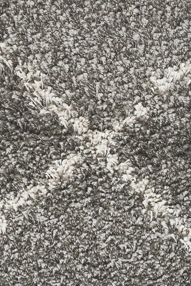 Sila 22 Grey Shaggy Rug Unitex