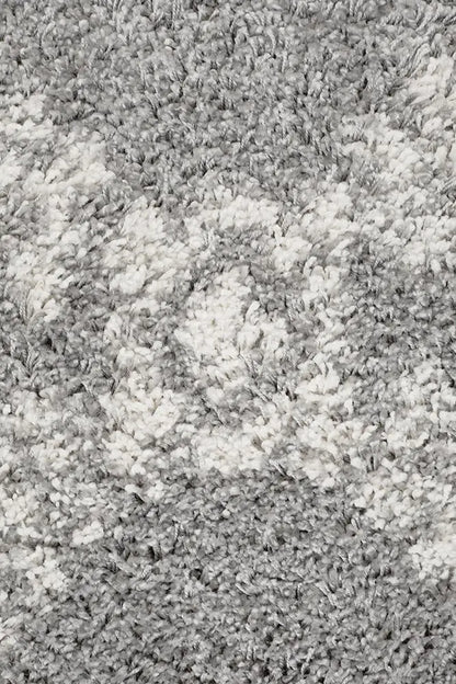 Sila 33 Silver Shaggy Rug Unitex