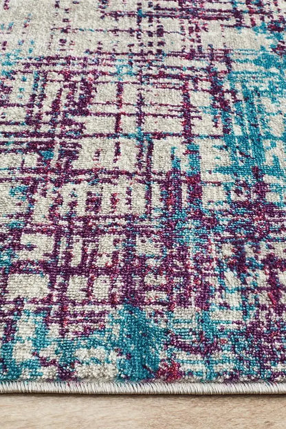 Skyler Abstract Rug Grey Blue Purple Rug Culture