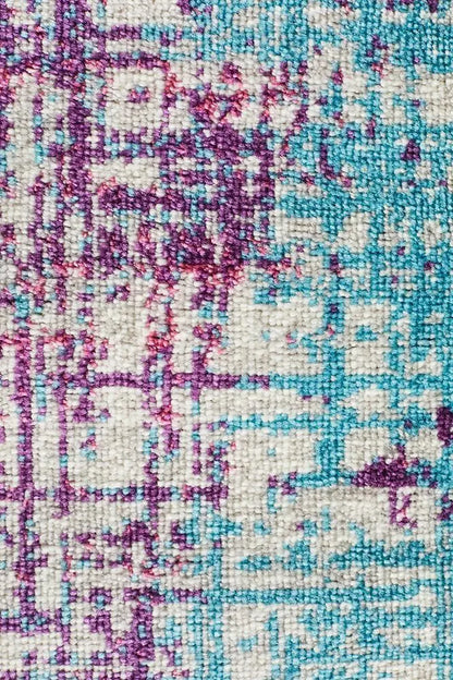 Skyler Abstract Rug Grey Blue Purple Rug Culture
