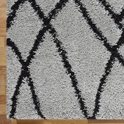 Sorento 346 Grey soft Shaggy Rug Saray Rugs
