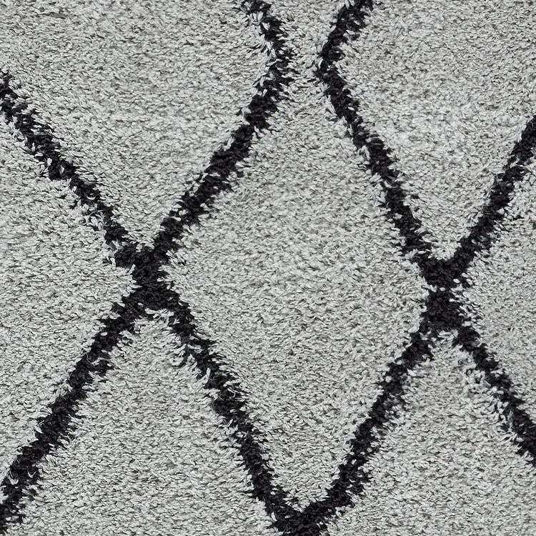 Sorento 346 Grey soft Shaggy Rug Saray Rugs
