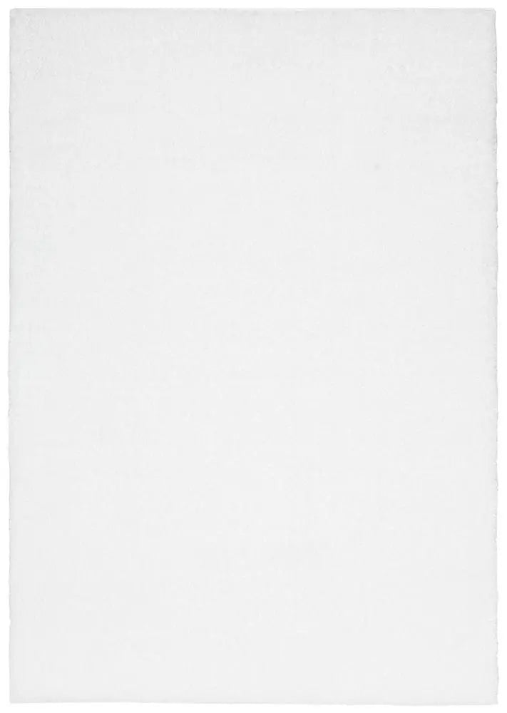 Sydney White Silky Shaggy Rug RUG CULTURE