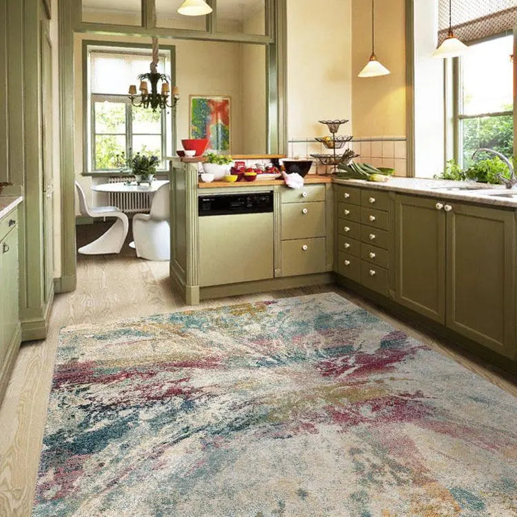 Green Navy Multi Rug Buy Best Quality Urban Soft 676 Green Multi Rug Rugs at Star Rugs