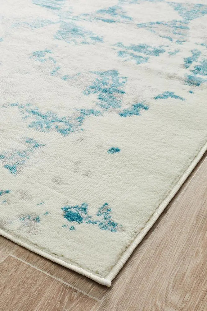Vanessa Modern Rug Blue Grey White Rug Culture