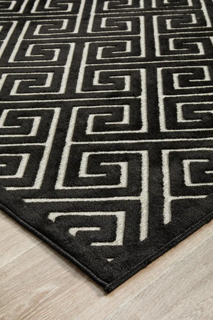 Yakamoz Alice Black & Gold Rug RUG CULTURE