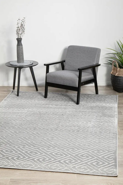 Yakamoz Alice Silver Rug RUG CULTURE