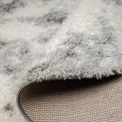 Plushy 389 Ash Round Saray Rugs