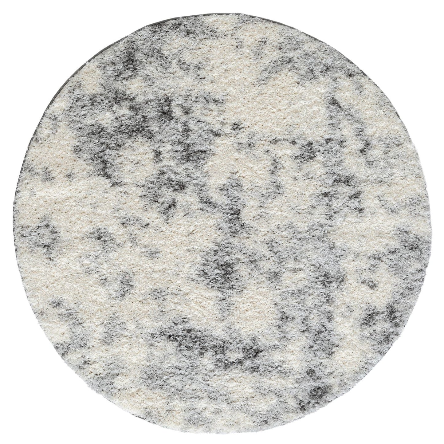 Plushy 389 Ash Round Saray Rugs