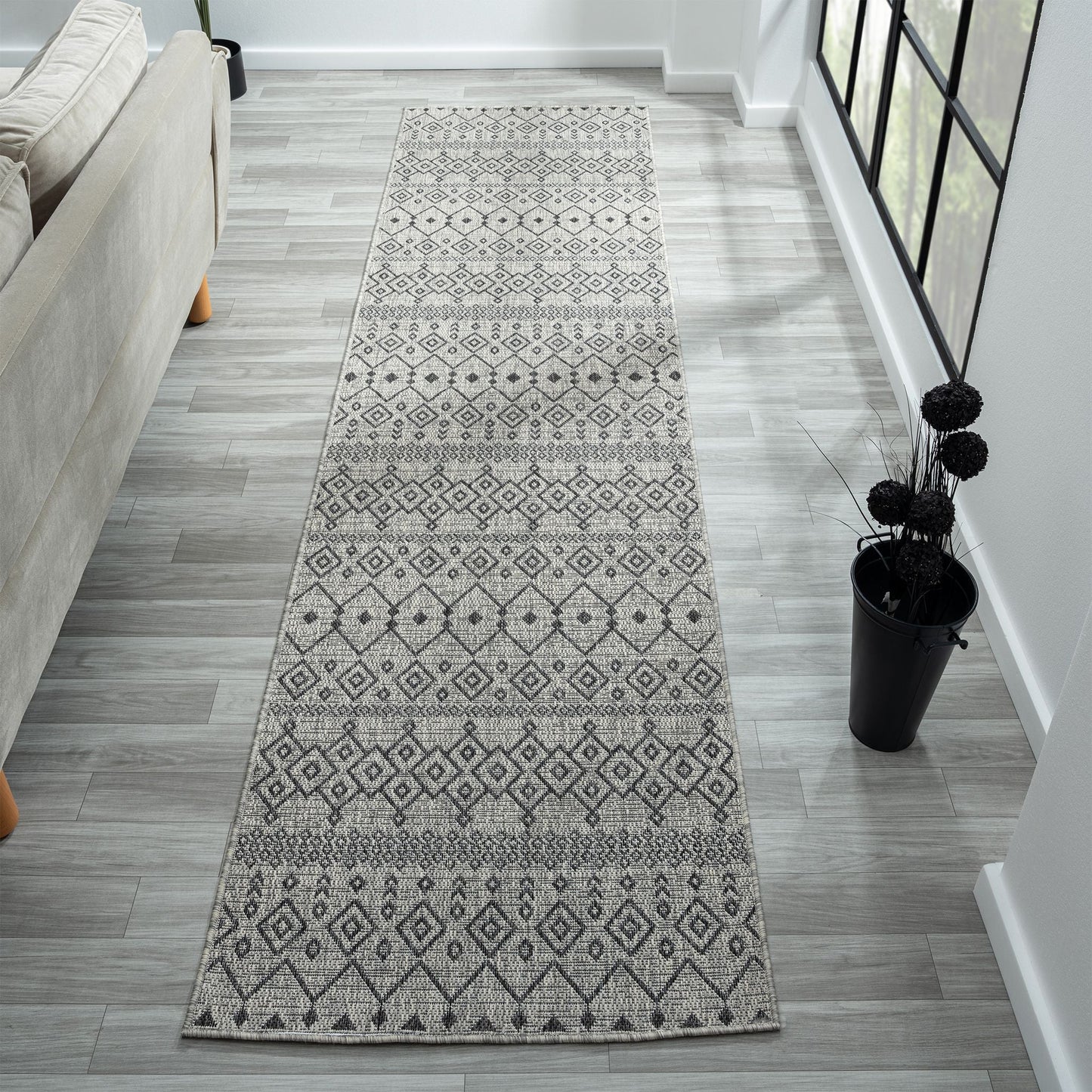 Alfresco 423 Lava Runner Saray Rugs