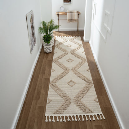Cottage 545 Taupe Runner Saray Rugs